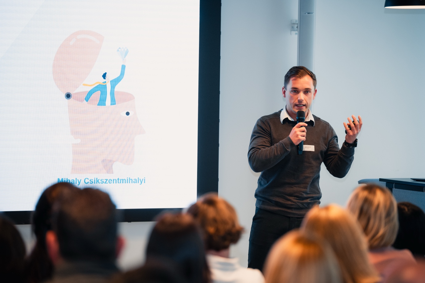 Een spreker van Mind Motion vertelt over flow